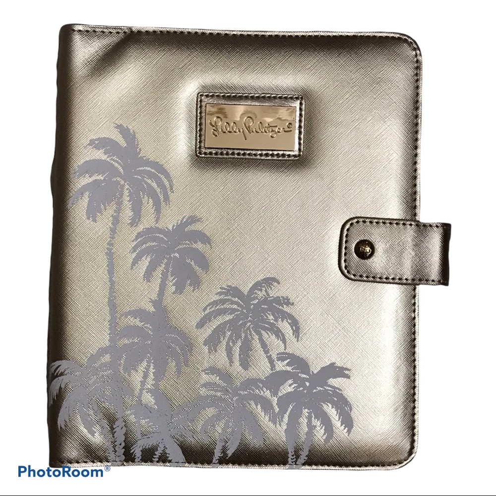 🛍Lilly Pulitzer Gold Agenda Folio